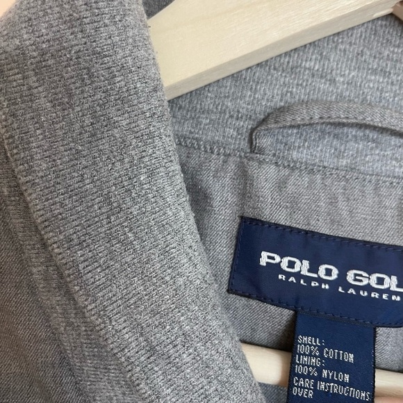 Polo GOLF Ralph Lauren Gray pullover jacket. Men’s Large - Picture 3 of 14